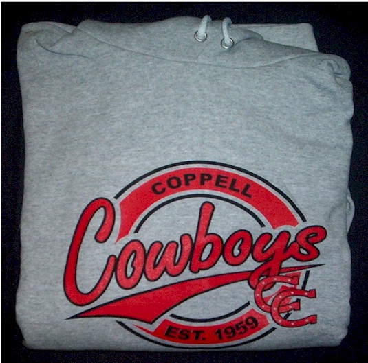 Grey Hooded Cowboys Cowboys Sweatshirt