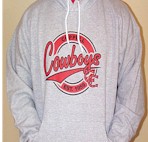 Grey Hooded Cowboys Cowboys Sweatshirt