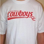 White Short Sleeve Coppell Cowboys T-Shirt