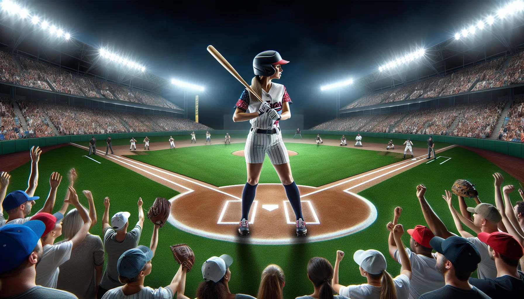 Woman baseball